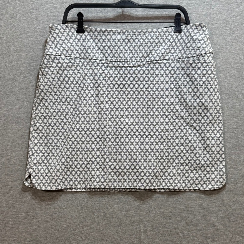 S.C. & Co. Skort Womens XXL White Black Geometric Golf Tennis Activewear Skirt